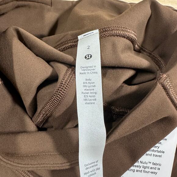 Lululemon Groove High-Rise Split-Hem Flared Pant Nulu Java Women's Size 2 NWT - Picture 7 of 12